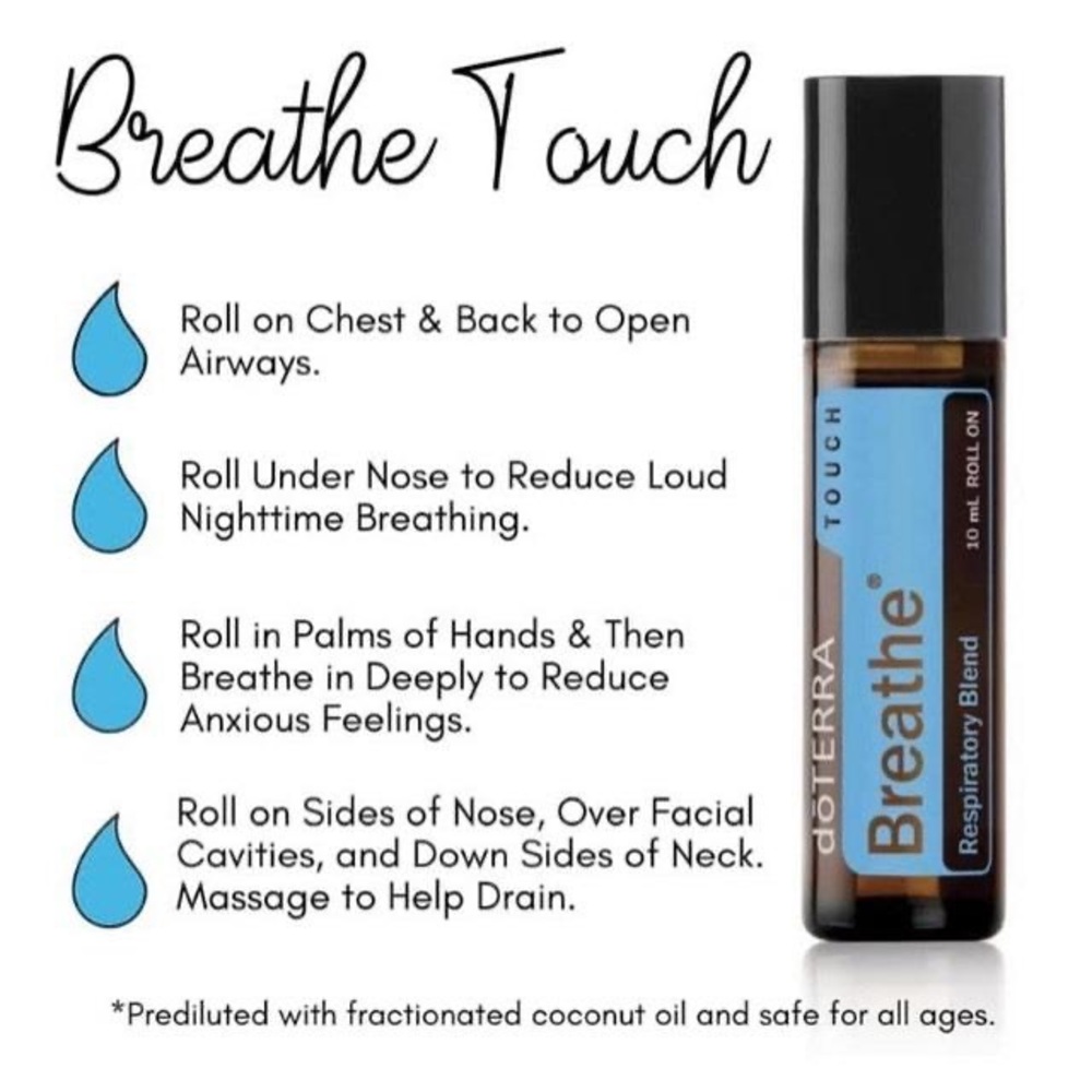 DōTERRA Breathe Touch 10ml in sealed roll on bottle!